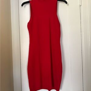 Express Vibrant Red Mini Dress